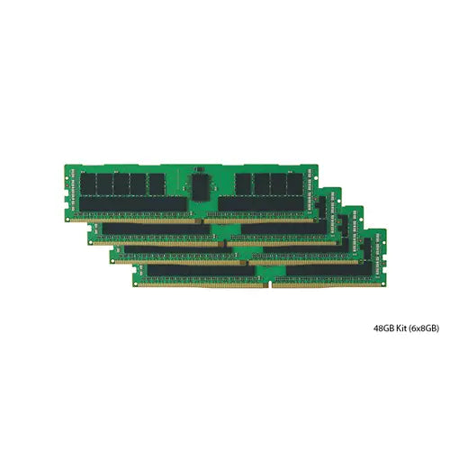 6CN75AV - HP 48GB Kit (6X8GB) DDR4-2933MHz PC4-23400 ECC Registered CL21 288-Pin RDIMM 1.2V Single Rank Memory