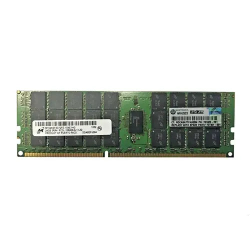 701809-081-GEN - HPE 24GB DDR3-1333MHz PC3-10600 ECC Registered CL9 240-Pin RDIMM 1.35V Triple Rank Memory Module