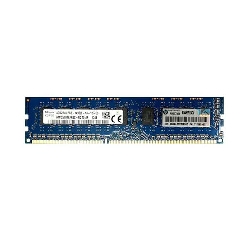 712287-071 - HP 4GB DDR3-1866MHz PC3-14900 ECC Unbuffered CL13 240-Pin UDIMM 1.5V Dual Rank Memory Module