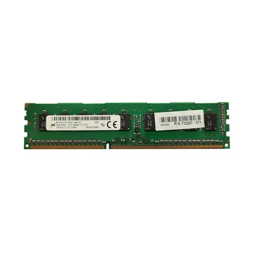 712287-571 - HP 4GB DDR3-1866MHz PC3-14900 ECC Unbuffered CL13 240-Pin UDIMM 1.5V Single Rank Memory Module