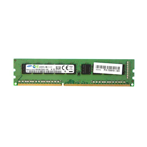 733019-581 - HP 4GB DDR3-1600MHz PC3-12800 ECC Unbuffered CL11 240-Pin DIMM 1.35V Low Voltage Single Rank Memory Module