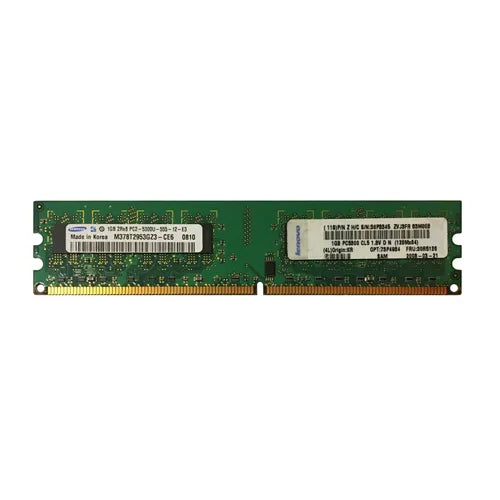 73P4984 Lenovo 1GB DDR2-667MHz PC2-5300 Non-ECC Unbuffered UDIMM CL5 1Rx8 1.8V 240-Pin Memory Module