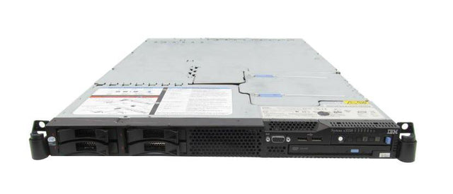 797871U IBM System x3550 Server 3.00GHz 1333MHz FSB 4MB Cache Intel Xeon 5160 Processor 1GB FB DDR2-667MHz SDRAM 24X EIDE DVD/CD-RW Combo 16MB ATI RN50B Video Dual Gigabit Ethernet 1U Rack (Refurbished)