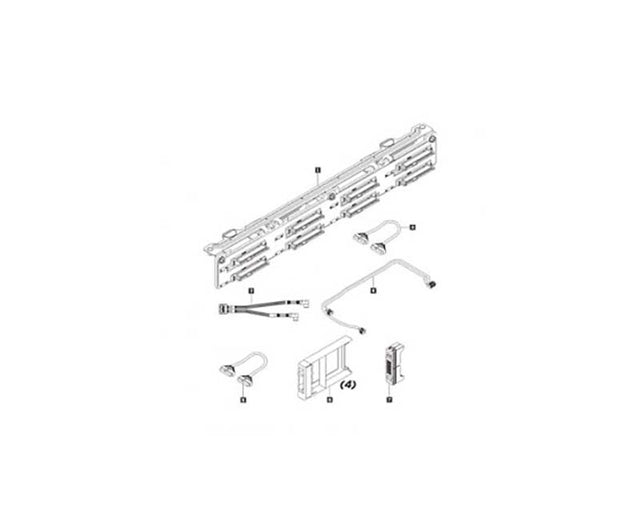 7XH7A05896 - Lenovo 8-Bay SATA/SAS 2.5-inch Backplane Kit for ThinkSystem SR530 / SR630