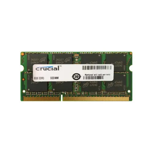 CT102464BF160B.C16 - Crucial 8GB DDR3-1600MHz PC3-12800 non-ECC Unbuffered CL11 204-Pin SoDimm Dual Rank Memory Module