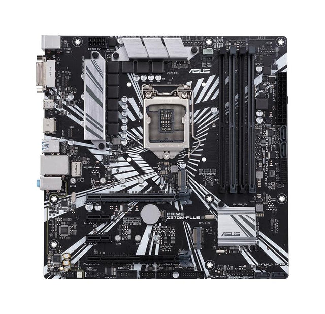 90MB0ZR0-M0EAY0 ASUS Prime Z370m-plus Ii LGA 1151 Buchse H4 Intel Z370 Micro Atx (Refurbished)