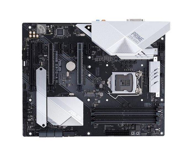 90MB0ZT0-M0EAY0 ASUS PRIME Z370-A II Socket LGA 1151 Intel Z370 Chipset 9th/8th Generation Core i7 / i5 / i3 / Pentium Gold / Celeron Processors Support DDR4 4x DIMM 6x SATA 6.0Gb/s ATX Motherboard (Refurbished)