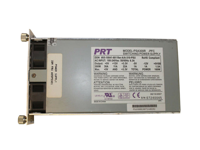 300-Watts 100-240V AC 6.3A 50-60Hz Hot-Swappable Switching Power Supply