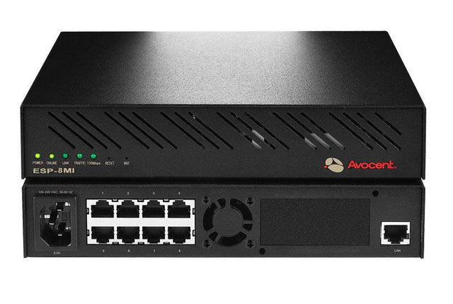 990477-001 Avocent 8-Ports ESP-8 MI Multi-Interface Ethernet Serial Hub (Refurbished)