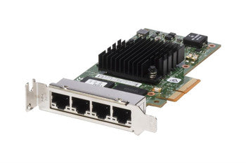 Dell - 9RJN6 - I350-T4 Quad-Ports RJ-45 1Gbps 10Base-T/100Base-TX/1000Base-T Gigabit Ethernet PCI Express 2.1 x4 Server Network Adapter