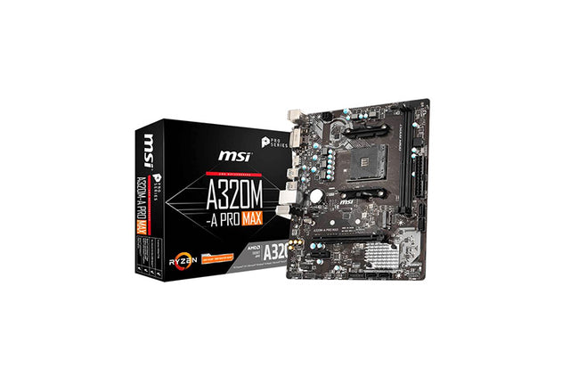 A320MAPMAX - MSI A320M-A PRO MAX Socket AM4/ AMD A320/ DDR4/ SATA3 / USB3.2/ M.2/ m-ATX Motherboard