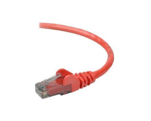 A3L850B01M-REDS Belkin 3.3ft RJ45 FastCAT5e Snagless Molded Patch Cable Red