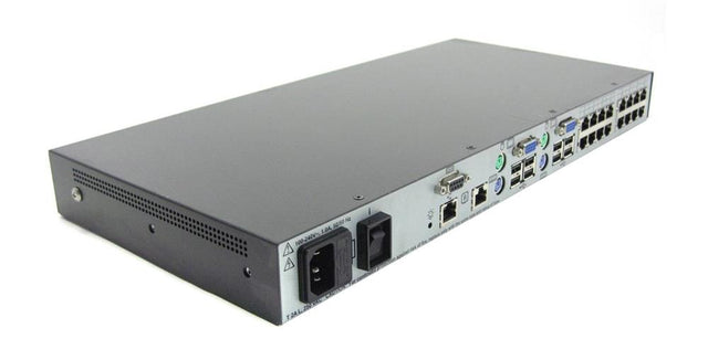 AF600A HP 2x16-Port KVM Switch Box with virtual media 0x2x16 RJ-45 Keyboard / Mouse / Video 1U Rack-Mountable (Refurbished)