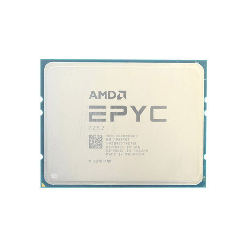 100-000000080 AMD EPYC 7252 8-Core 3.1GHz Socket SP3 64 MB L3 Cache Processor