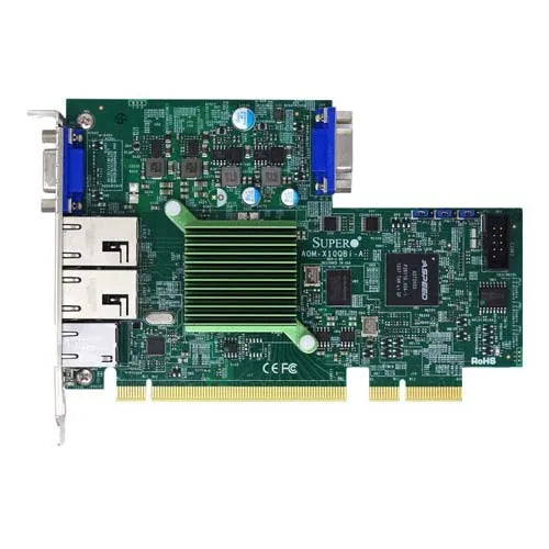 AOM-X10QBI-A Supermicro 1x VGA, Dual 10GBase-T ports X540 Adapter