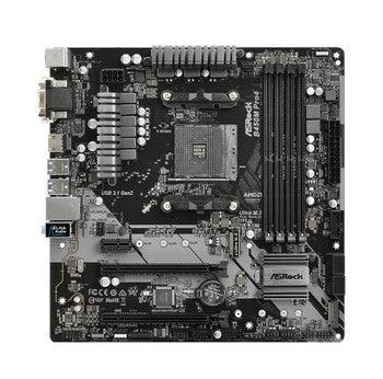 ASUS - B450M-PRO4 - Socket AM4 AMD B450 Chipset AMD Ryzen 2nd Generation/ AMD Ryzen 1st Generation Processors Support DDR4 4x DIMM 2x SATA 6.0Gb/s Micro-A