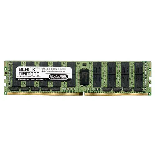 64GB DDR4-2933 MHz PC4-23400 ECC Registered CL21 288-Pin RDIMM 1.2V Dual Rank x4 Memory Module