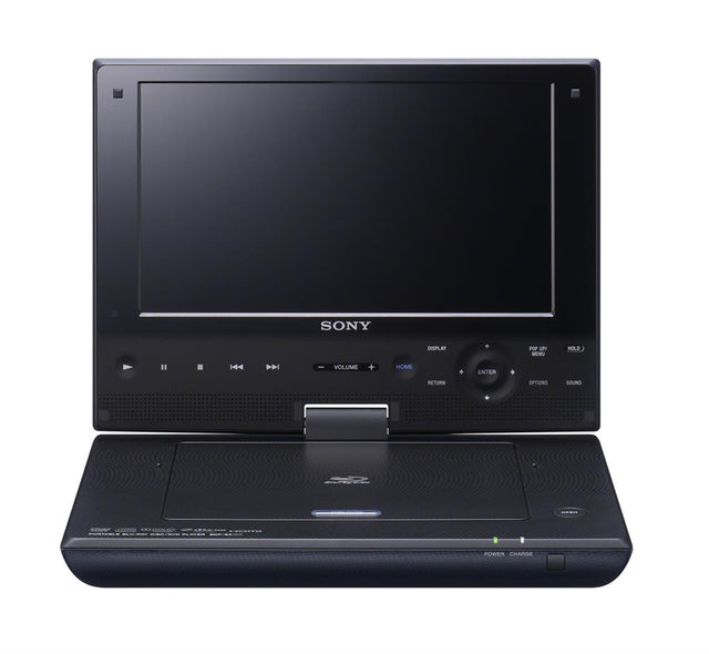 BDPSX910 Sony 9 Portable Blu-ray Disc Player 1080p HDmi 180 and 176 Swivel Usb Remote Rechargeable Battery Black (Refurbished)