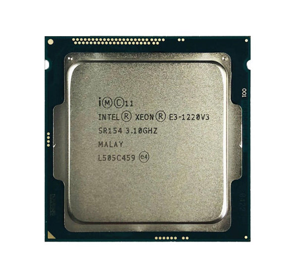 3.10GHz 5GT/s DMI 8MB L3 Cache Socket LGA1150 Intel Xeon E3-1220 v3 Quad-Core Server Processor