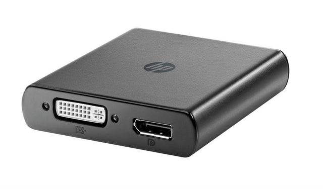 C5U89AA HP Dual Output USB Graphics Adapter 2560 x 1600 DisplayPort and DVI-I