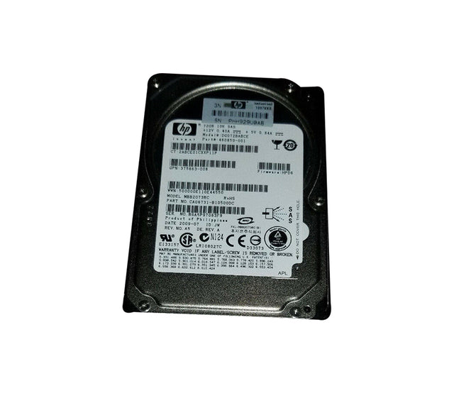 72GB 10000RPM SAS 3GB/s 16MB Cache 2.5-inch Hard Drive