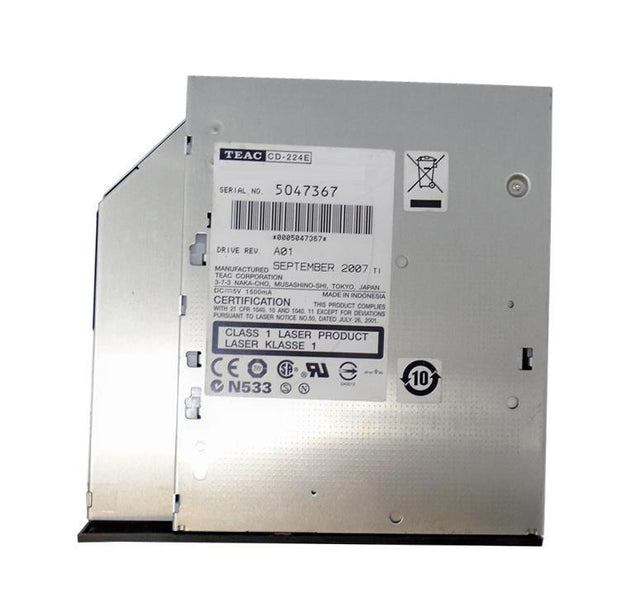 CD-224E-B65 TEAC 24x 3.5in Slim Black CD-Rom Drive