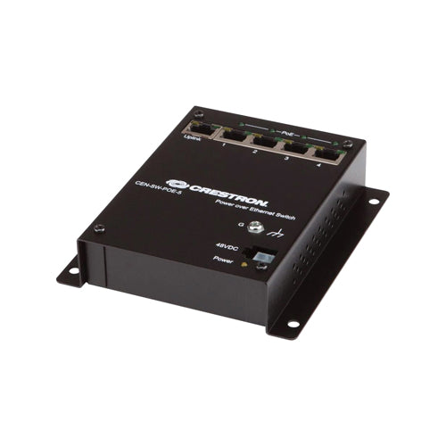 CEN-SW-POE-5 Crestron 5 x Ports PoE 1000Base-T Unmanaged Rack-mountable Ethernet Network Switch