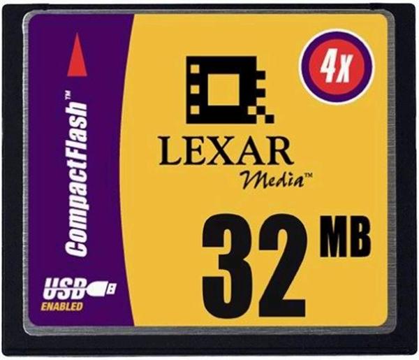 CF032231 Lexar 32MB 4X USB CompactFlash (CF) Memory Card