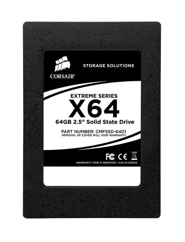 CMFSSD-64D1 Corsair Extreme X64 Series 64GB MLC SATA 3Gbps 2.5-inch Internal Solid State Drive (SSD)