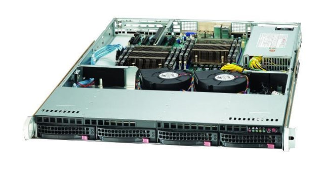 CSE-813T+-500 SuperMicro Chas Extended-ATX Sc813t+-500 1u 4x Sata Bays 500w (Refurbished)