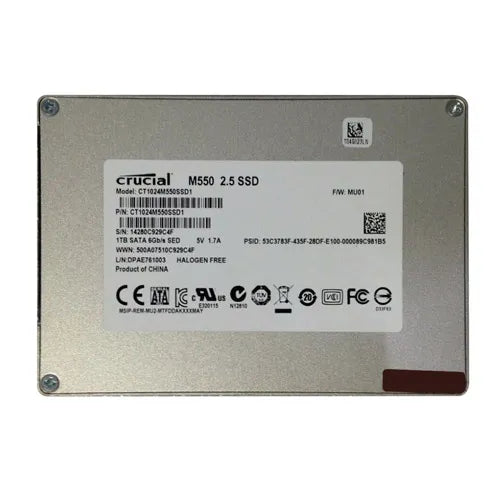 CT1024M550SSD1 Crucial M550 1TB Multi-Level Cell SATA 6Gb/s 2.5-Inch Solid State Drive