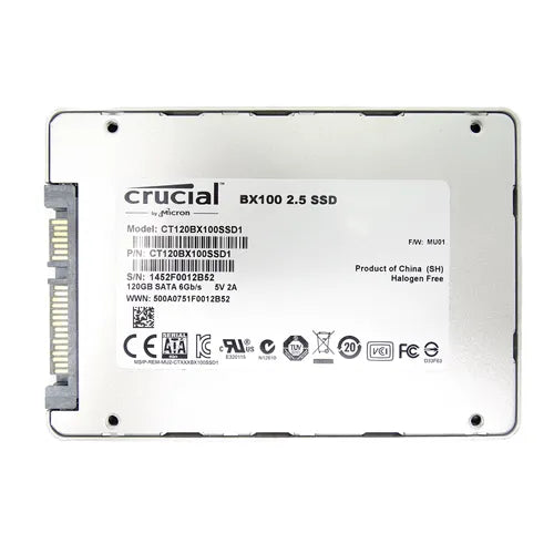 CT120BX100SSD1 Crucial Bx100 120GB Multi-Level Cell SATA 6Gb/s 2.5-Inch Solid State Drive