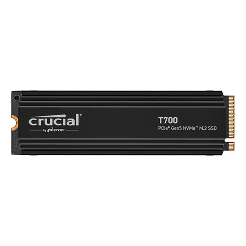 CT2000T700SSD5 Crucial T700 2TB TLC PCIe NVMe 5.0 x4 M.2 2280 Solid State Drive with Heatsink