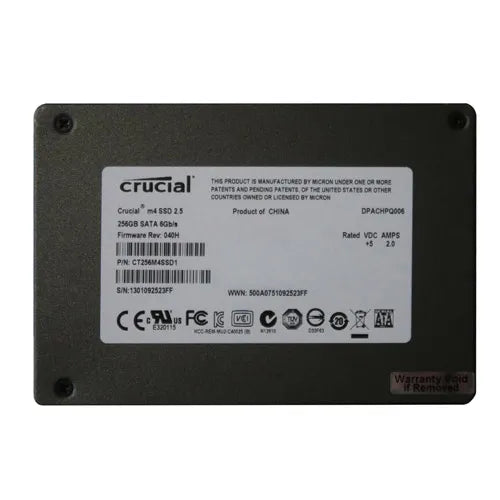 CT256M4SSD1 Crucial M4 256GB Multi-Level Cell SATA 6Gb/s 2.5-Inch Solid State Drive