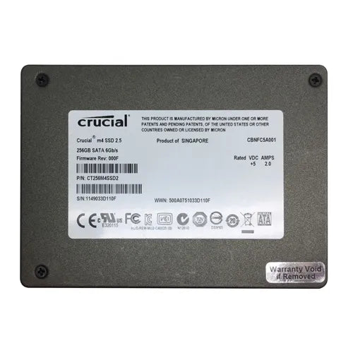 CT256M4SSD2 Crucial M4 256GB Multi-Level Cell SATA 6Gb/s 2.5-Inch Solid State Drive