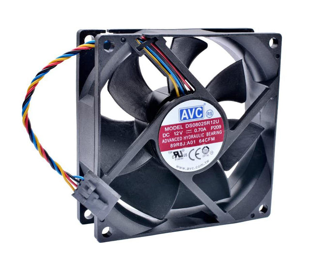 DA08025R12UPFSR AVC 12volt DC 0.7A 80x25mm 4-Wire Fan