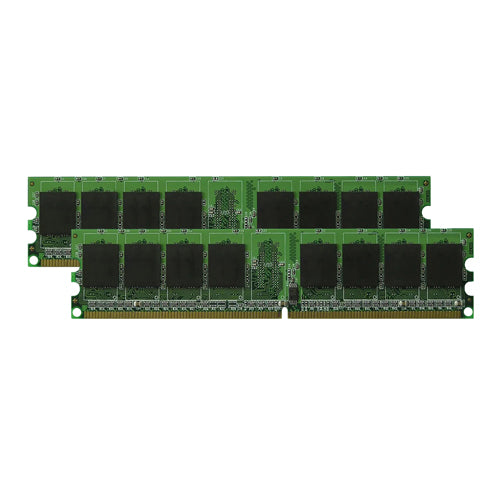 JM2GDDR2-6K Transcend 2GB Kit (2x1GB) DDR2-667MHz PC2-5300 Non-ECC Unbuffered UDIMM CL5 2Rx8 1.8V 240-Pin Memory