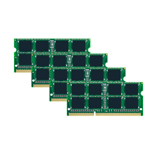 TS32GJMA584H Transcend 32GB Kit (4x8GB) DDR3-1600MHz PC3-12800 Non-ECC Unbuffered SODIMM CL11 2Rx8 1.35V 204-Pin Memory