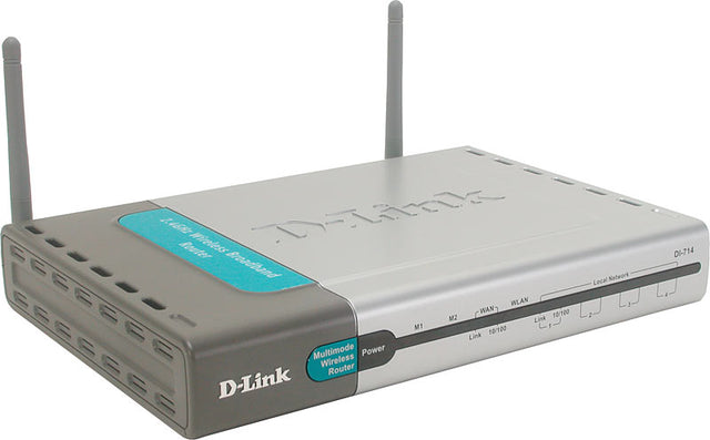 DI-714P+ - D-Link AirPlus DI-714P+ IEEE 802.11b 22Mb/s 2.4GHz 4 x Ports 10/100Mb/s LAN + 1 x Port 10/100Mb/s WAN Wireless Router + Print Server