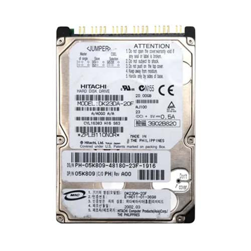 DK23DA-20F HGST Travelstar DK23DA 20GB 4200RPM IDE Ultra ATA/66 (ATA-5) 2MB Cache 2.5-Inch Hard Drive