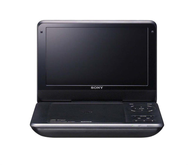 DVPFX980 Sony DVP-FX980 Portable DVD Player 9" Display 800 x 480 DVD+RW, CD-RW, DVD-RW Dual-Layer Media Supported JPEG DVD Video, Video CD, SVCD, MPEG-4, XviD CD-DA, MP3 1 x Headphone Port(s) USB 4 Hour (Refurbished)