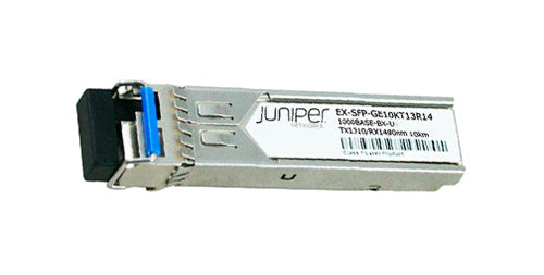 EX-SFP-GE10KT13R14 - Juniper 1Gbps 1000Base-BX GB Enet Optics SFP Transceiver Module