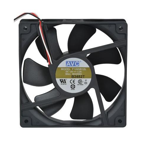 F1225B12L AVC 12volt 0.2A 120x120x25mm Ball Bearing Fan