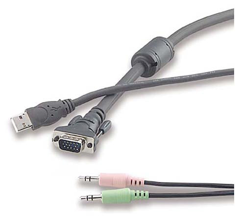 F1D9101-10 Belkin OmniView 6ft USB KVM Cable for KVM Switch 10ft