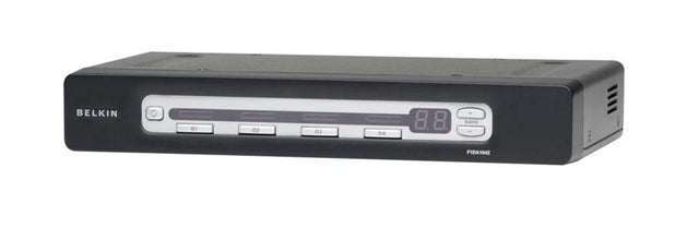 F1DA104Z-BU Belkin OmniView PRO3 4-Port KVM Switch 4 x 1 4 x HD-50 Keyboard/Mouse/Video Rack-mountable (Refurbished)