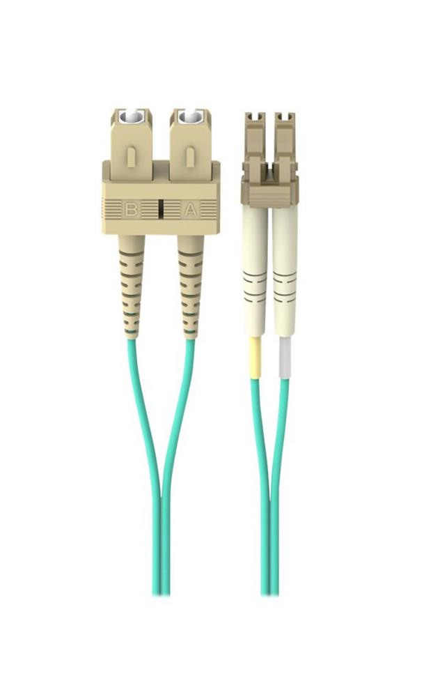 F2F402L7-03M-G Belkin 10 Gig Aqua Patch Cable LC Multimode (Male) SC Multimode (Male) 10ft Fiber Optic 50 / 125 Aqua