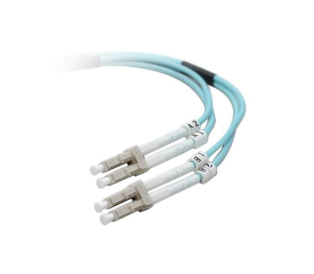 F2F402LL-10M-G Belkin 10 Gig Aqua Patch Cable LC Multimode (Male) LC Multimode (Male) 33ft Fiber Optic 50 / 125 Aqua