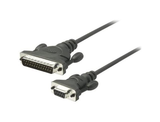 F2L088 Belkin AT Serial Adapter 1 Pack 1 x DB-9 Female Serial 1 x DB-25 Male Serial Black