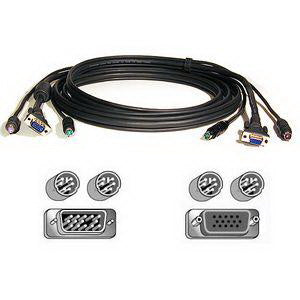 F3X1105-10 Belkin OmniView Pro KVM Cable Kit VGA PS/2 PS/2 10ft