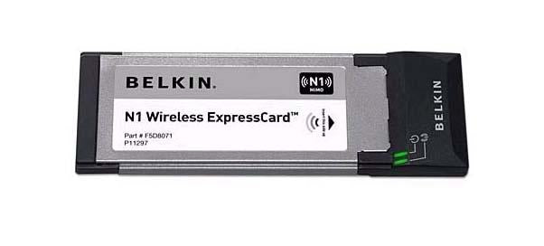 F5D8071 Belkin N1 Wireless ExpressCard ExpressCard 300Mbps